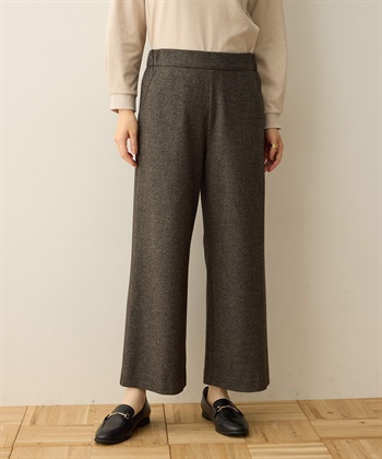 裏起毛ワイドパンツ63cm丈 DECOY｜クロスプラス公式通販サイト