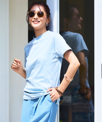 シワになりにくい・なめらか》正解ハイネックTシャツ【CF/クロス