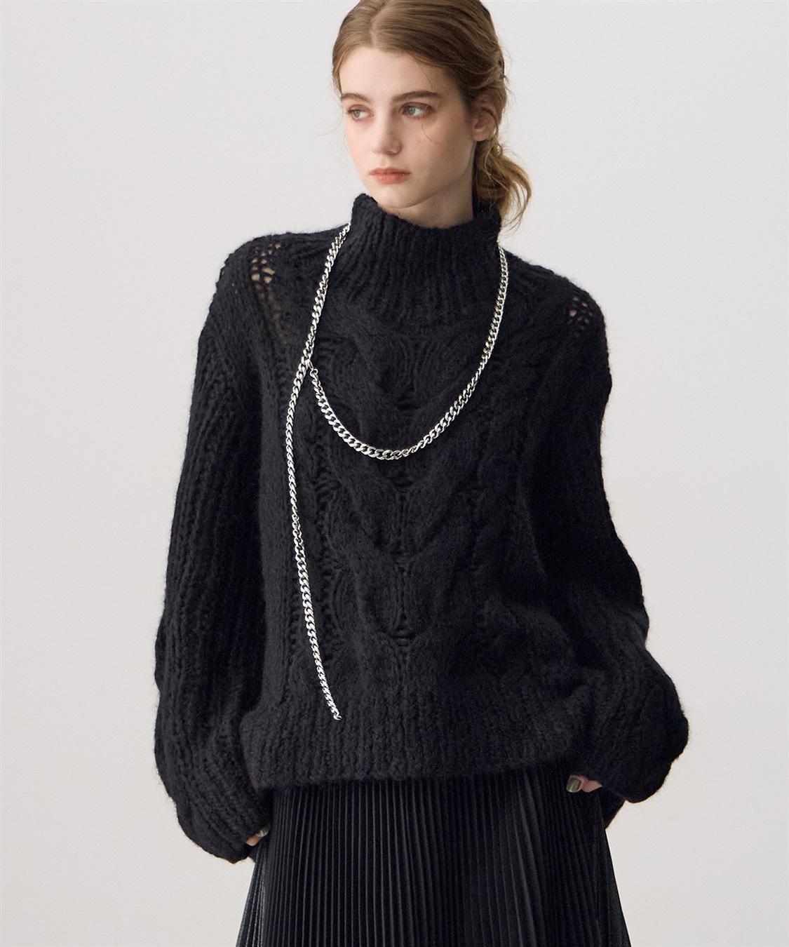 ケーブル編みハイネックニット ATSURO TAYAMA｜クロスプラス公式通販サイト