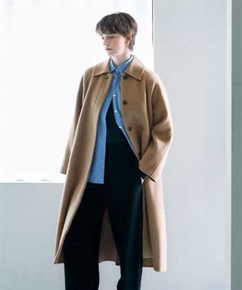 ウールメルトンステンカラーリバーコート N.O.R.C｜クロスプラス公式