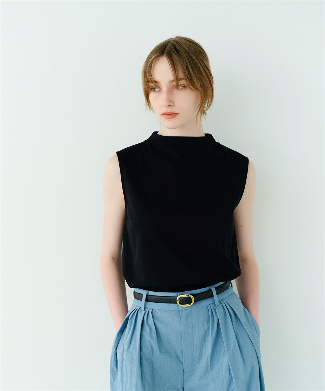 ハイネックノースリーブT【クールスムース】 N.O.R.C｜クロスプラス