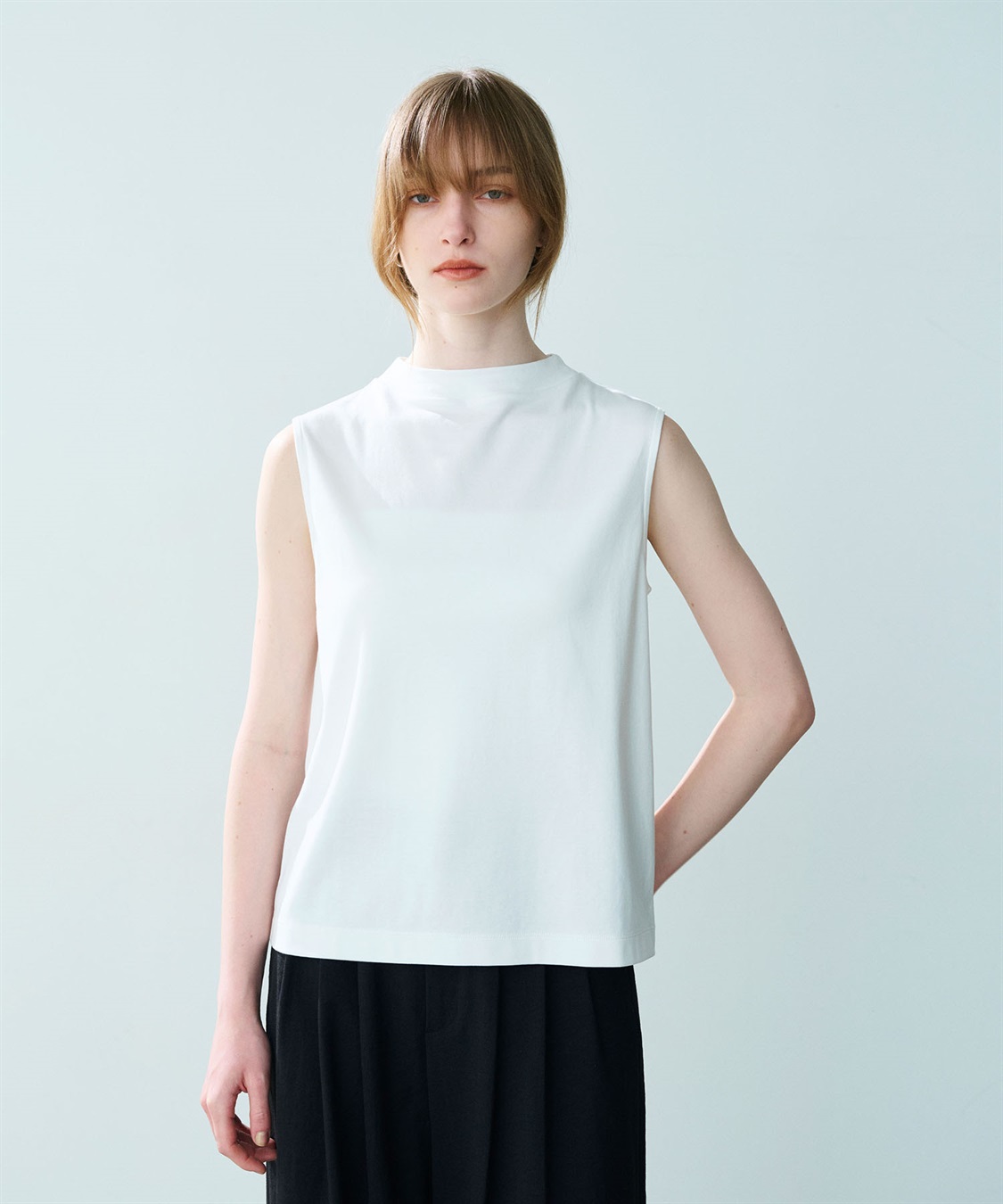 ハイネックノースリーブT【クールスムース】 N.O.R.C｜クロスプラス