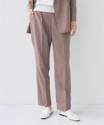 UV/洗える》サマ美え 冷感麻調テーパードパンツ CROSS FUNCTION