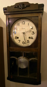 MEIJI メイジ時計 チャイム打ちゼンマイ式掛時計修理 - 時計修理