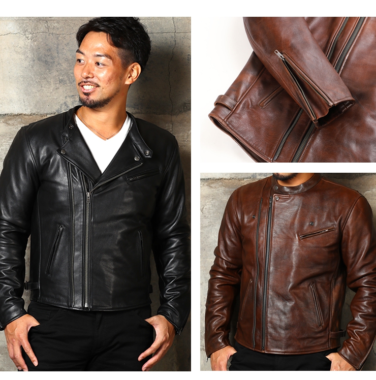 19WJ-14 カウレザーダブルジャケット - DEGNER | アンバーピース