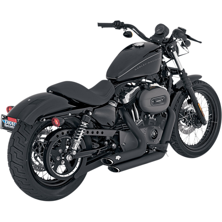 VANCE＆HINES ショートショット スタッガード ブラック - VANCE＆HINES