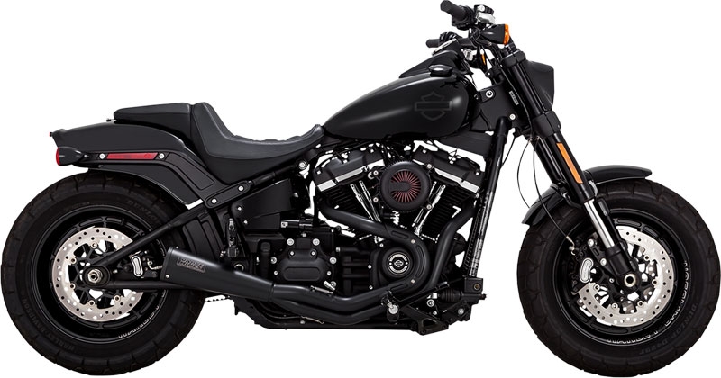 PCX搭載】VANCE＆HINES ステンレス UPSWEEP 2in1マフラー ブラック