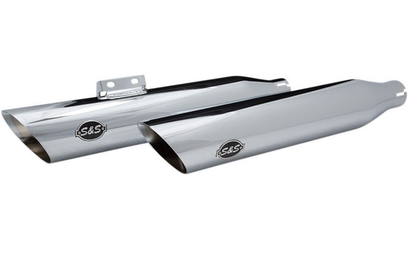 スラッシュカット スリップオンマフラー ソフテイルモデル用 - S＆S