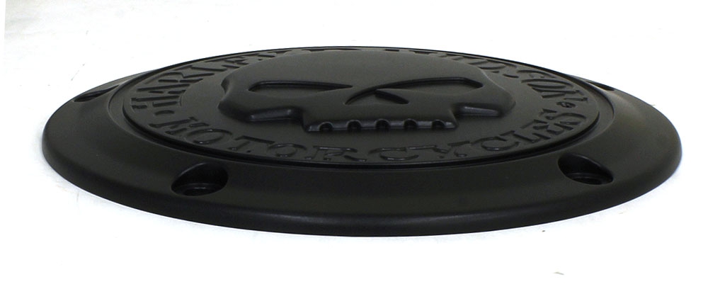 スカル ダービーカバー ブラック - Harley Davidson | アンバーピース