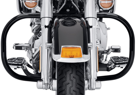 グロスブラック・フロントエンジンガードキット - Harley Davidson