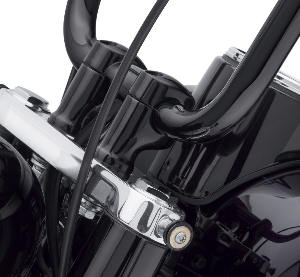 ファットハンドルバー ライザーキット グロスブラック - Harley