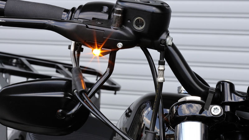 NANO シングル LED ウインカーランプ ＆ ミラーボルトマウントステー