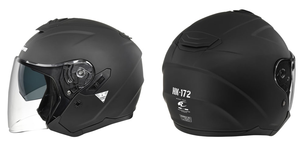 HK-172 FL コンポジット FRP ジェットヘルメット - KOMINE | アンバー