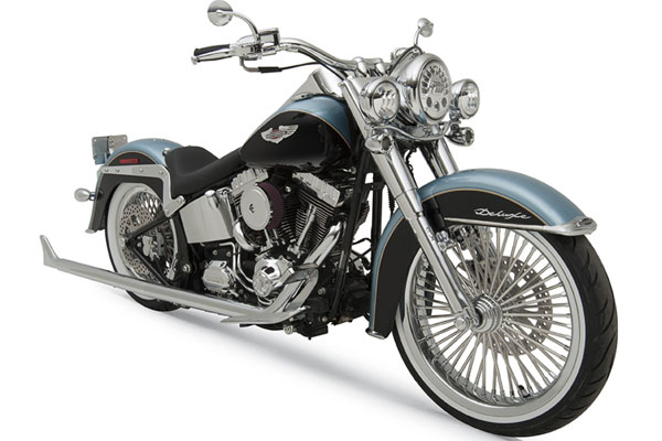 ソフテイルデラックス FLSTN マフラー Bassani J.W.SPEAKER Arlen Ne