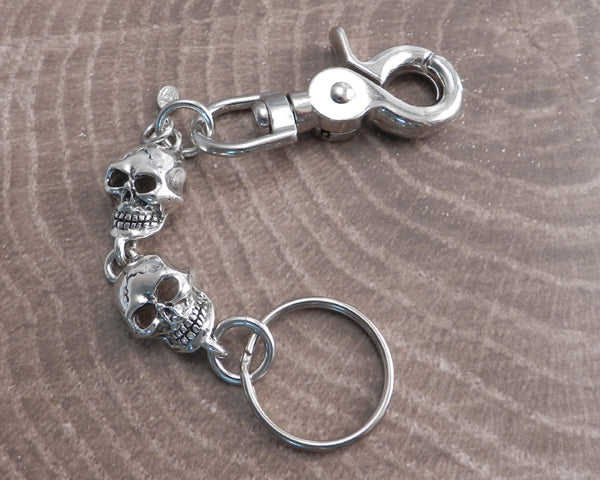 Monster Skull 2 Head Key Chain | AMiGAZ Attitude Approved Accessories