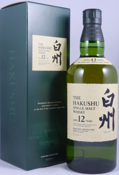 Hakushu 12 Year Japanese Single Malt Whisky 43.0% ABV