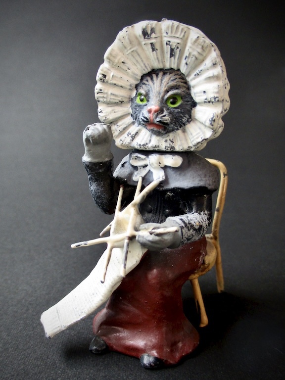 アンティークのヴィエナブロンズ「猫の王国」