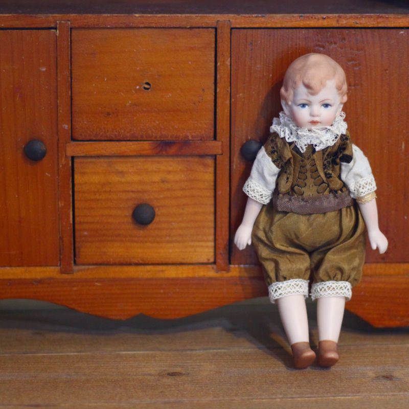 Hertwig ビスクドール/レプリカ/Antique Doll/お人形-ミニョネット