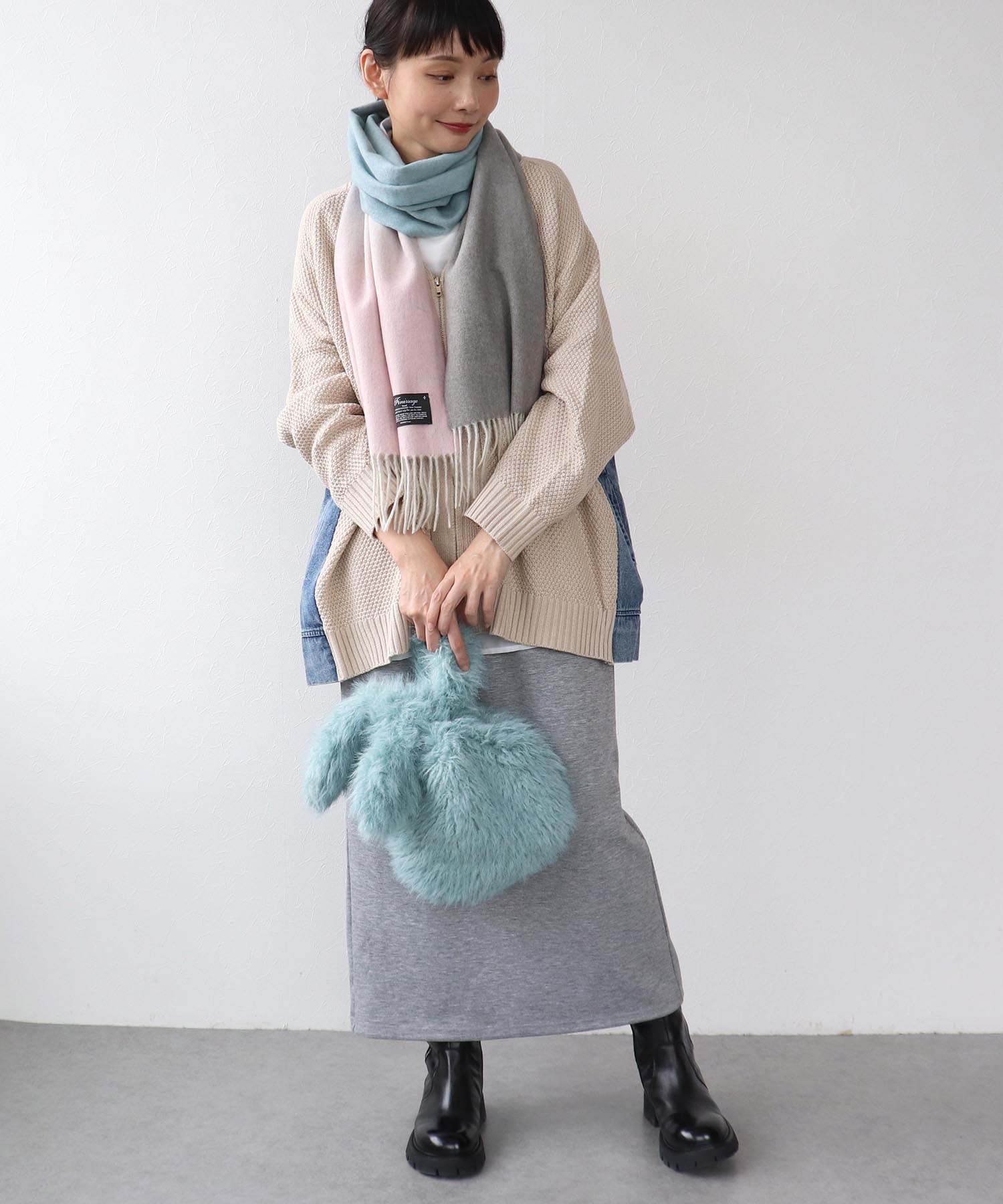 山*ば様 コヤンイサムチョン ファーバッグ サンダーちゃん ブラウン