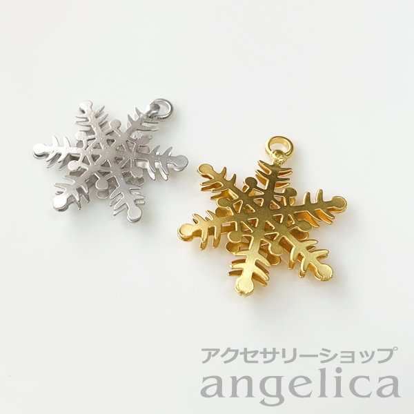 チャーム ペンダント スノーフレーク 雪の結晶の販売/op482