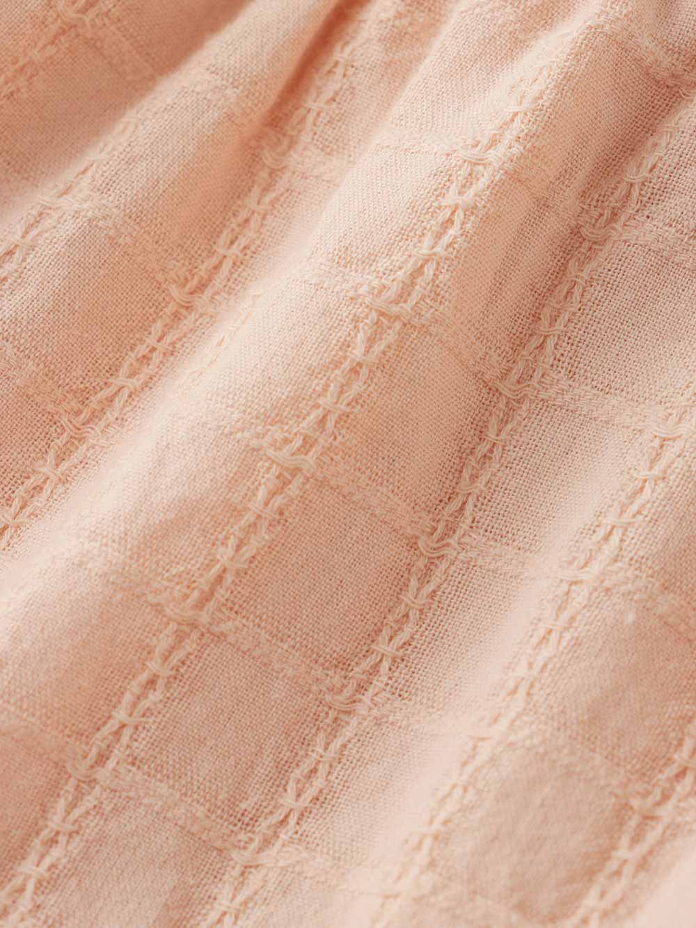 SERAPH】ドビーチェックお花刺繍ロンパース | ロンパース