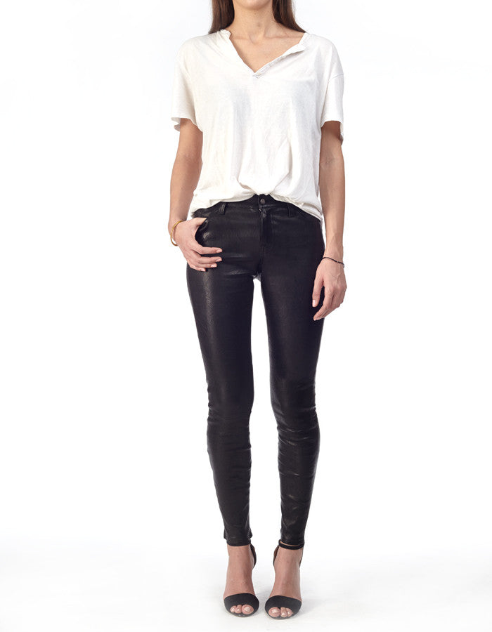 GIGI - Skinny Stretch Leather Pant – ANGRY LANE