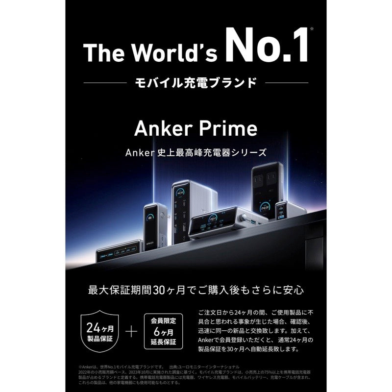 Anker Prime Power Bank (9600mAh, 65W, Fusion) | モバイルバッテリー