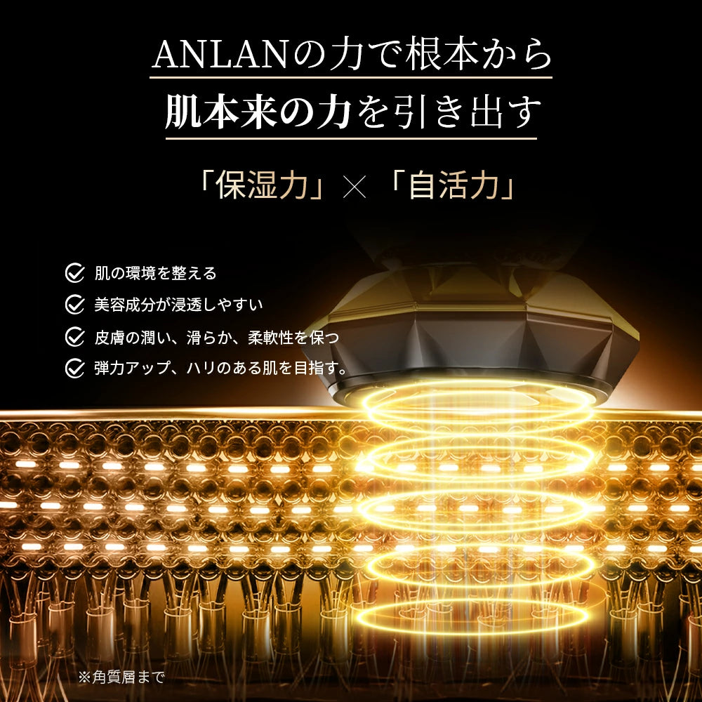 ANLAN RF温冷美顔器PRO 18K金メッキ 2MHz高周波 rf リフトアップ 美人