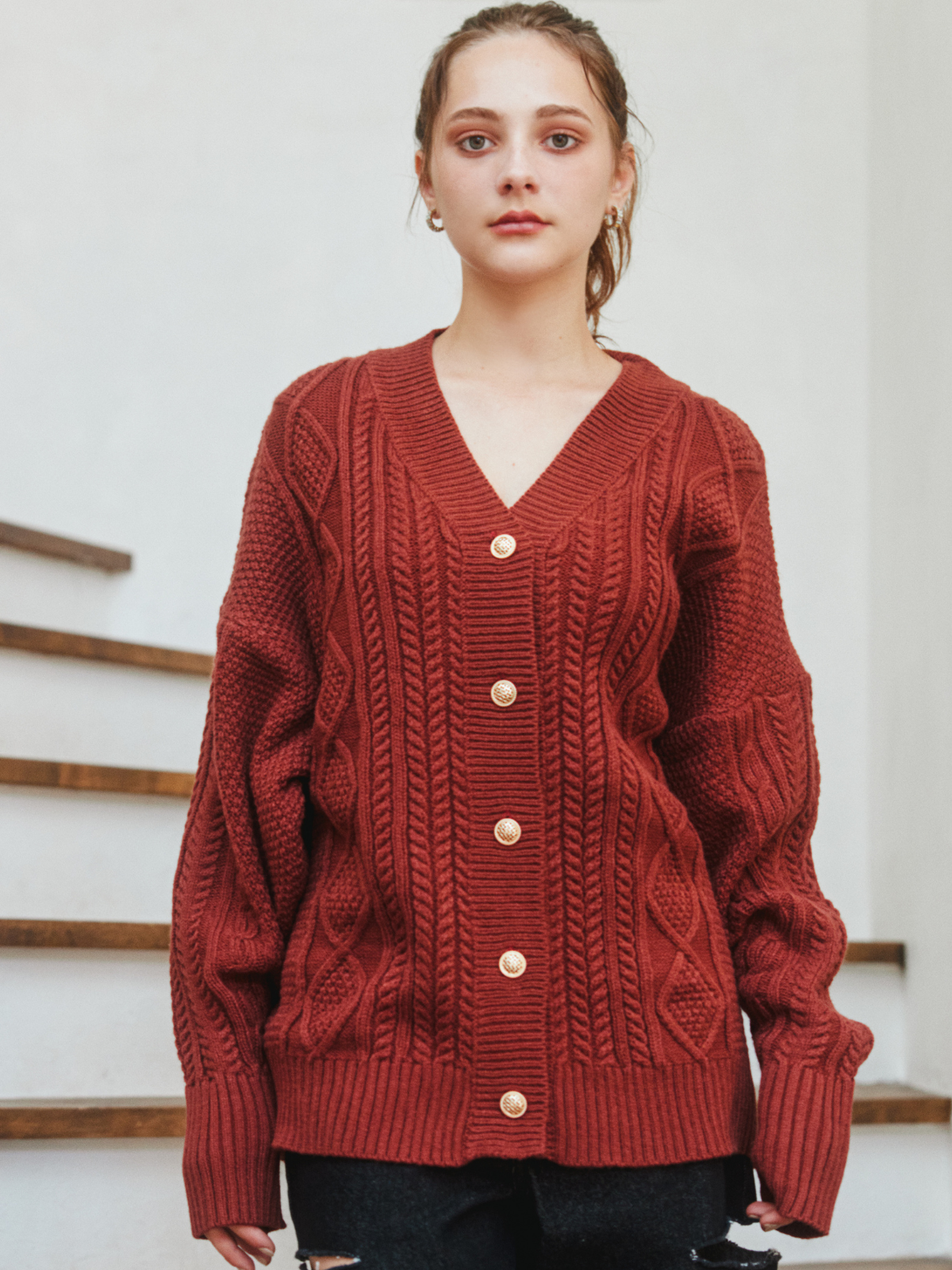 ケーブルニットカーディガン – AnnMiru