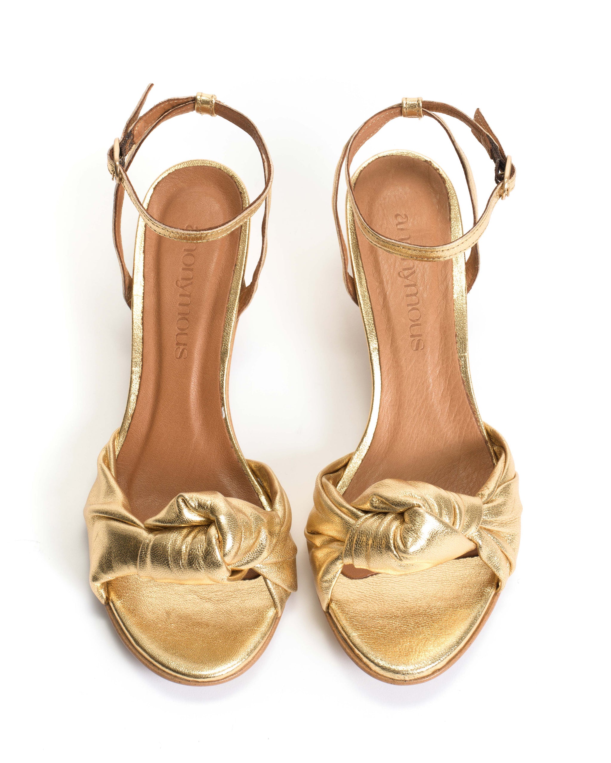 Aliza 50 stiletto Metallic goat Gold | Anonymous Copenhagen