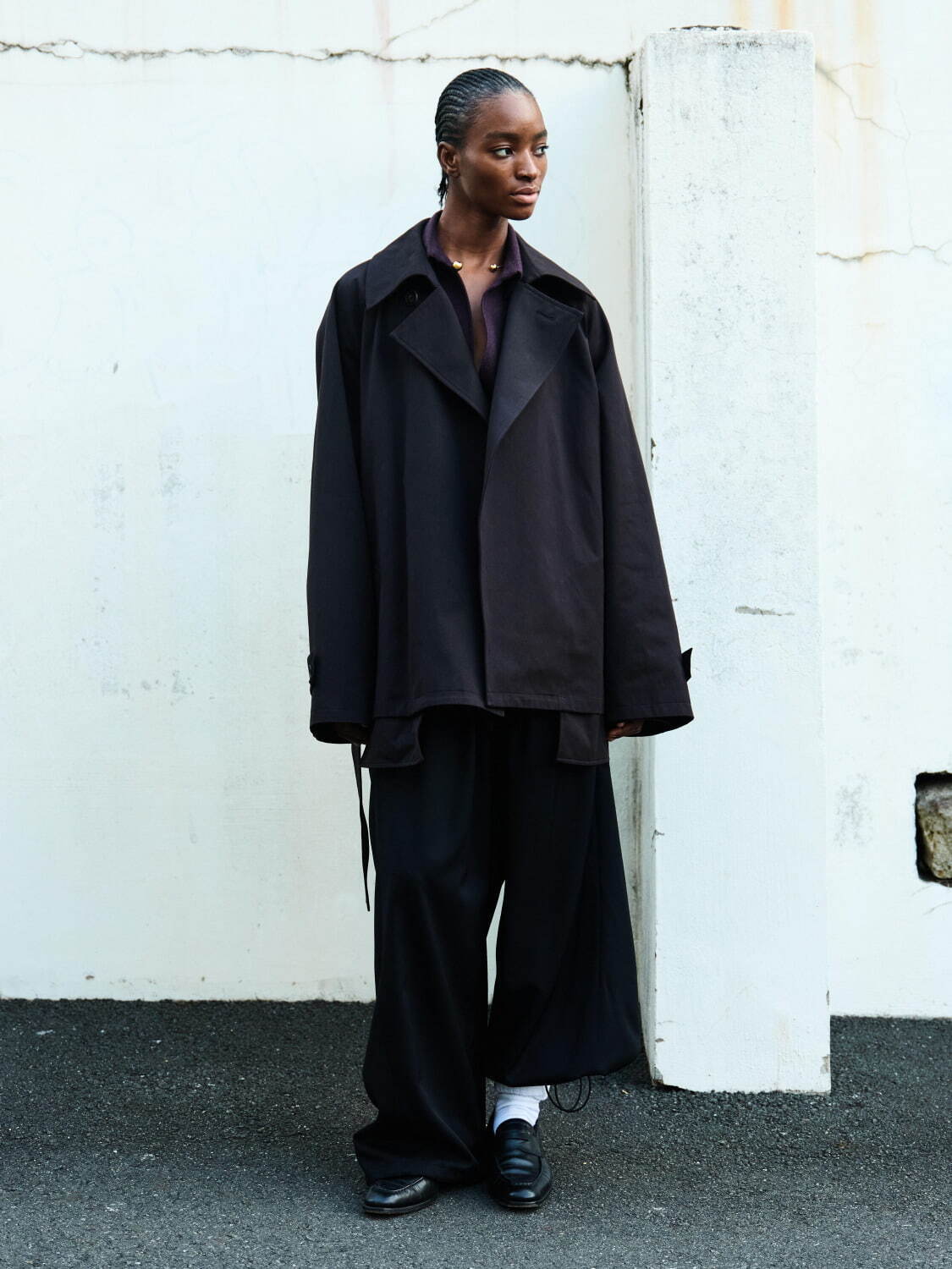 Blanc YM」Cashmere Skipper Shirt | ANOTHER LOUNGE