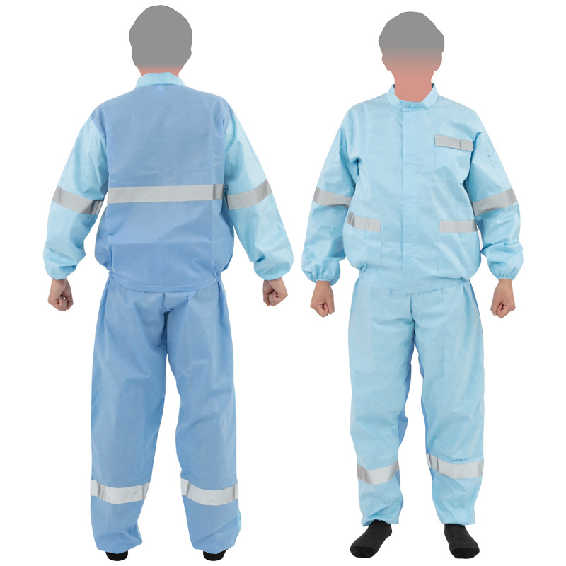 マックスガード夏用感染防止衣 2785-JS(ジャンパータイプ・シルバー