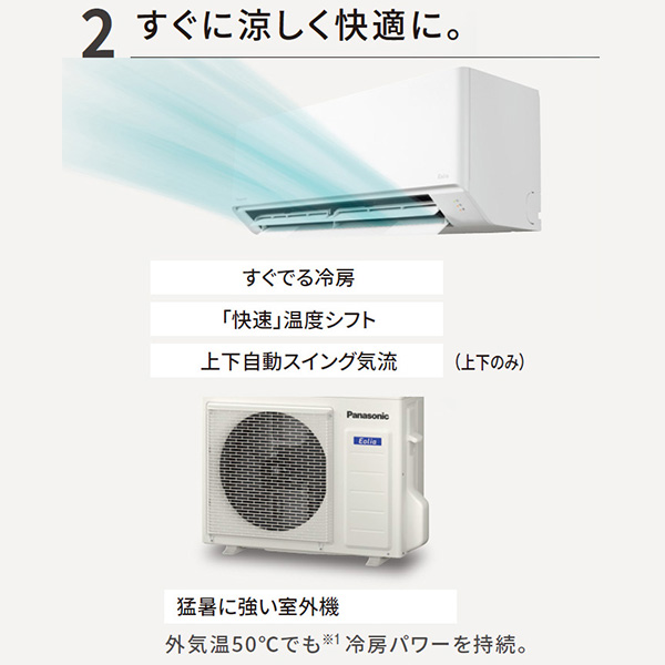 CS-284DFL-W 標準取付工事費込 パナソニック ルームエアコン ‎Eolia