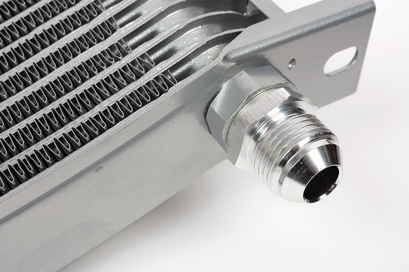 オイルクーラーコア ラウンド #6 9インチ13段 シルバー | ACTIVE