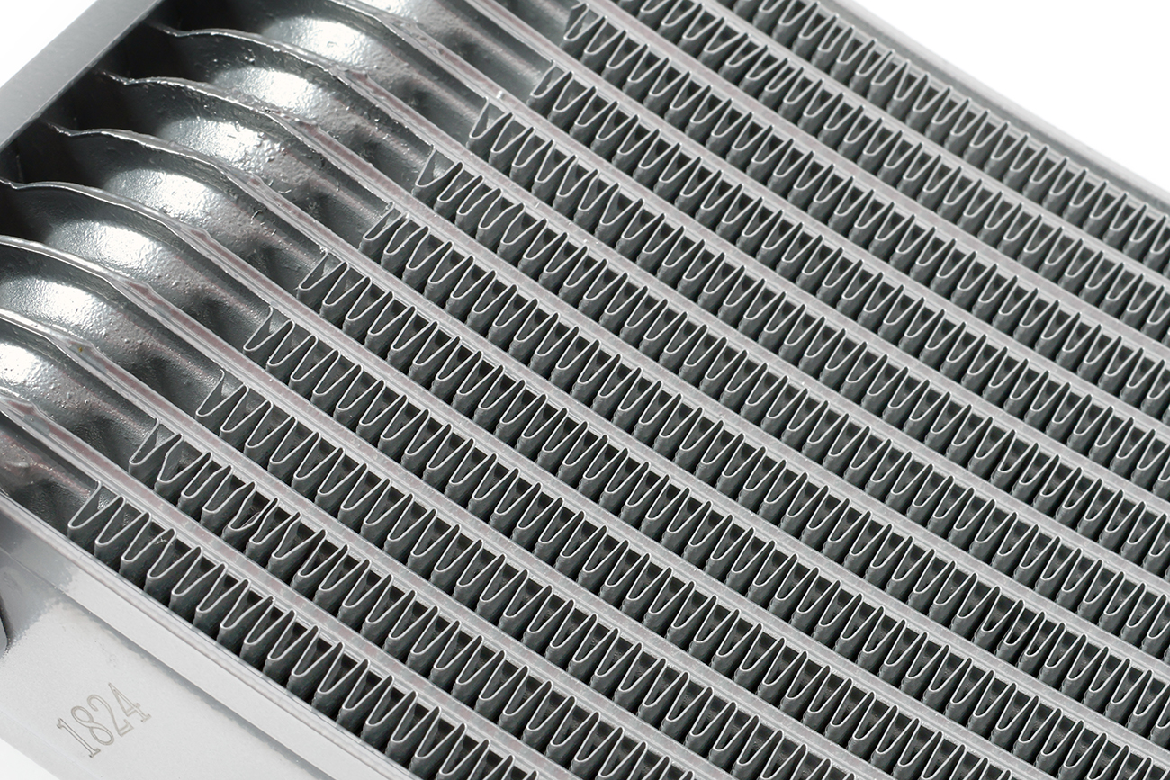 オイルクーラーコア ラウンド #6 9インチ13段 シルバー | ACTIVE