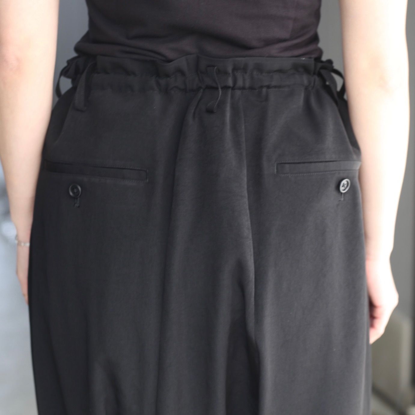 Yohji Yamamoto - 【残り一点】マチ付きサルエルパンツ | ACRMTSM