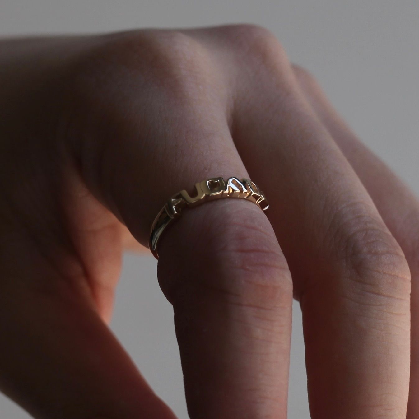 GARNI - 【お取り寄せ注文可能】K10 Fuckyou Ring(GOLD) | ACRMTSM