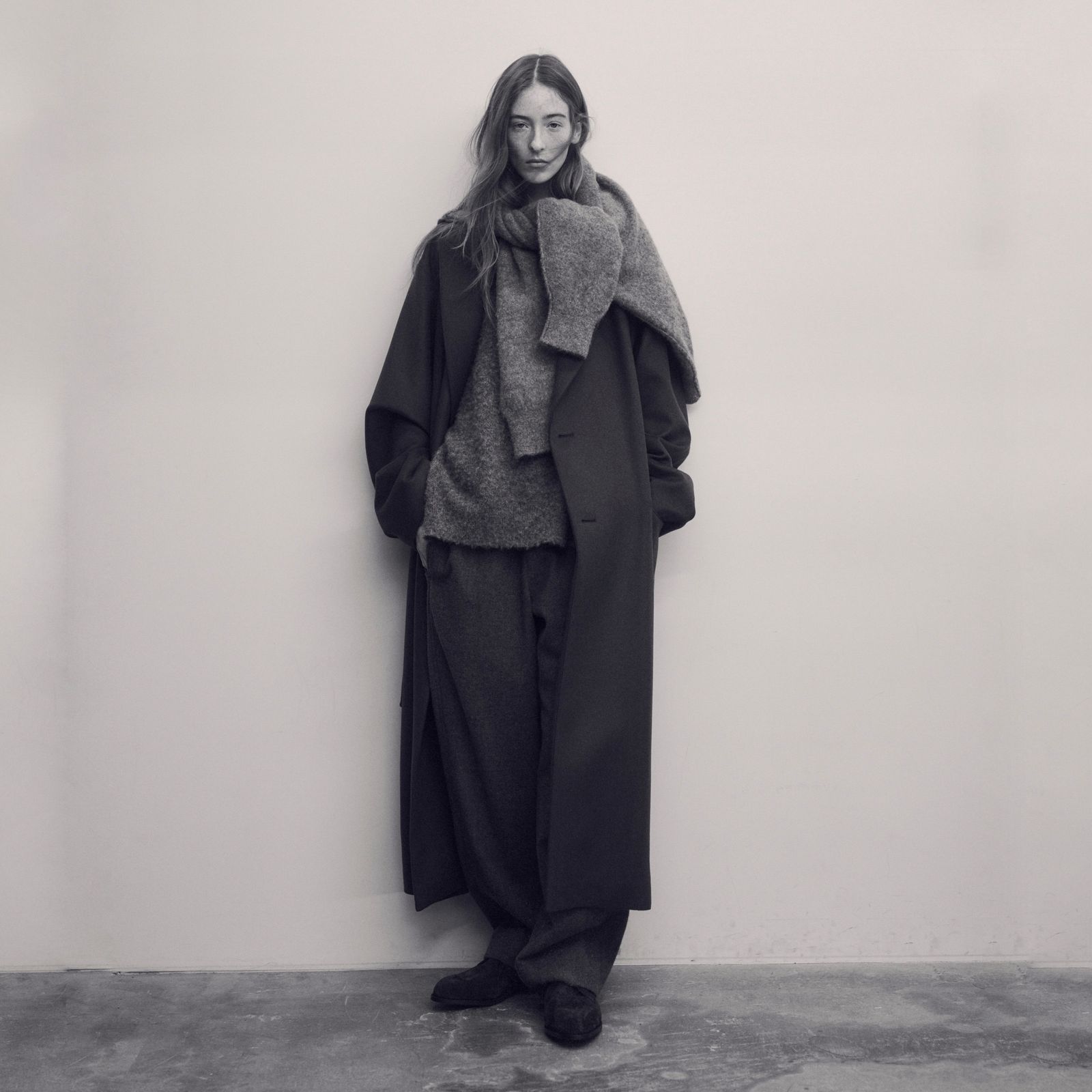 ssstein - 【残りわずか】Oversized Maxi Length Peak Lapel Coat(WOOL