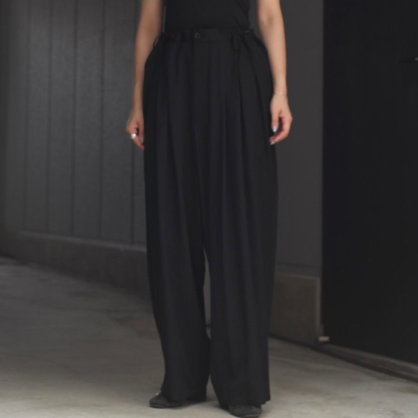 Yohji Yamamoto - 【残りわずか】12本タックパンツ(シワギャバ