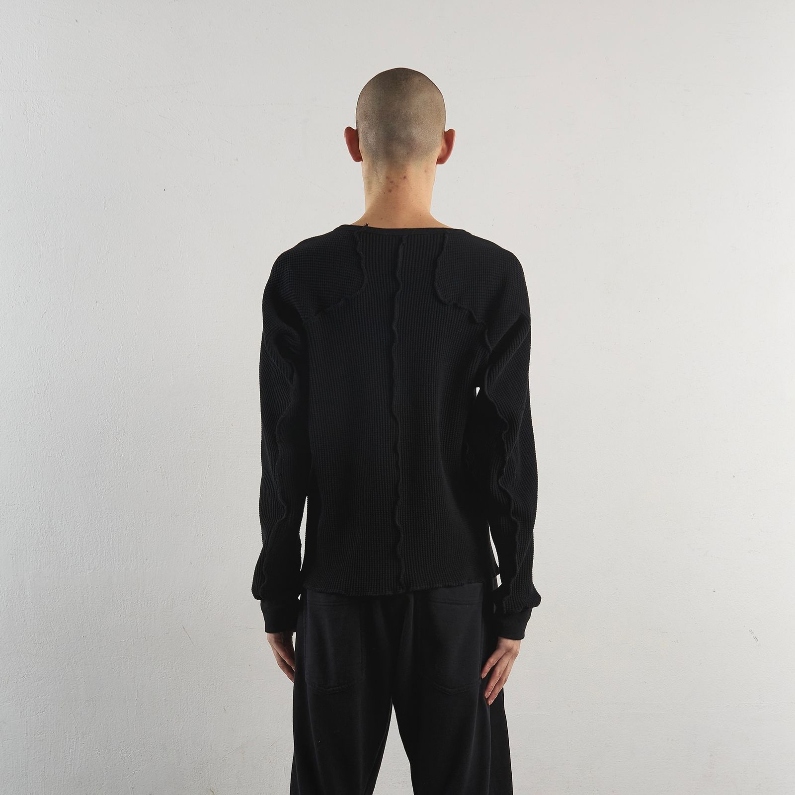 NVRFRGT - 【残りわずか】Waffle Thermal Long Sleeve T-shirt