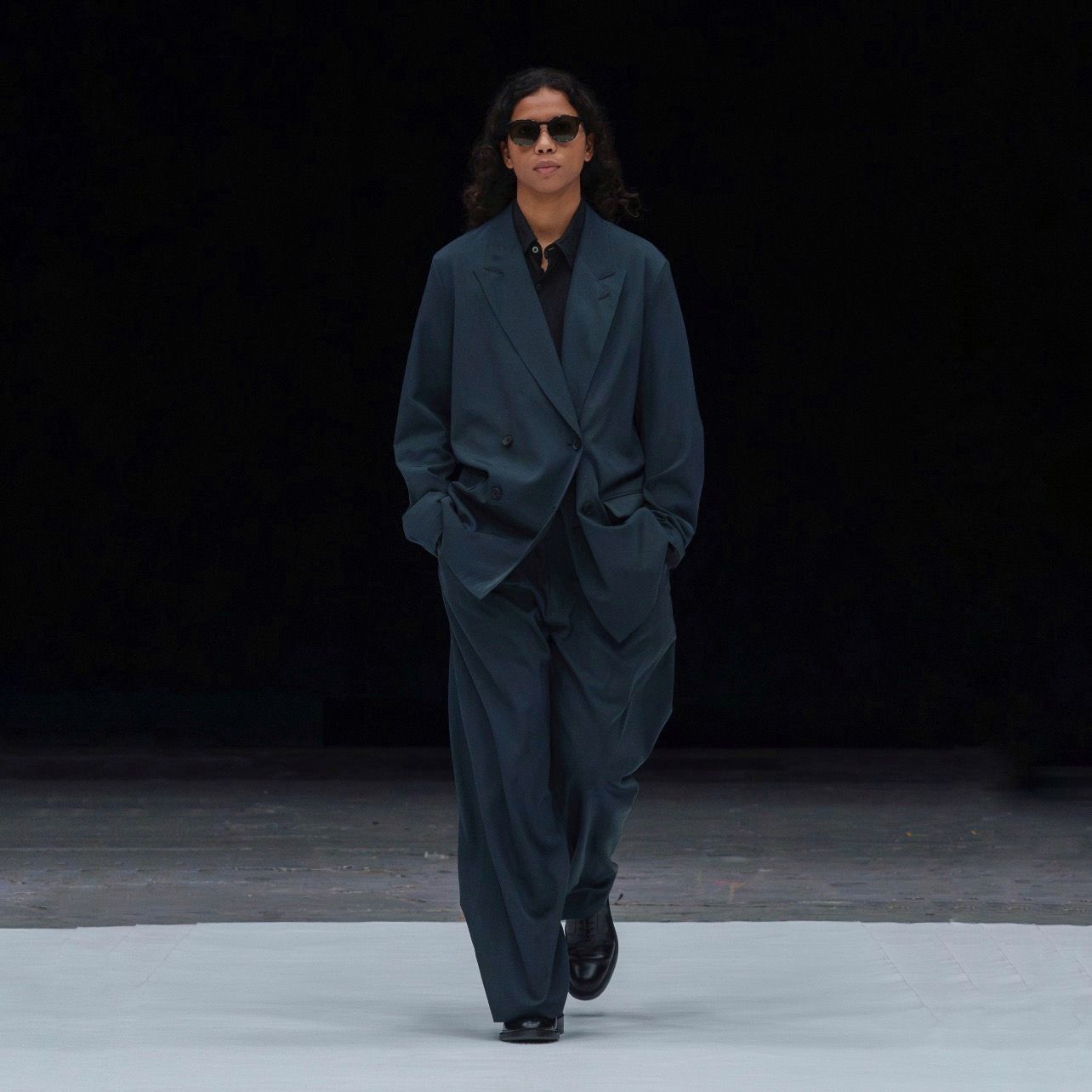 YOKE - 【残り一点】Wool Washer Twill Double Breasted Jacket