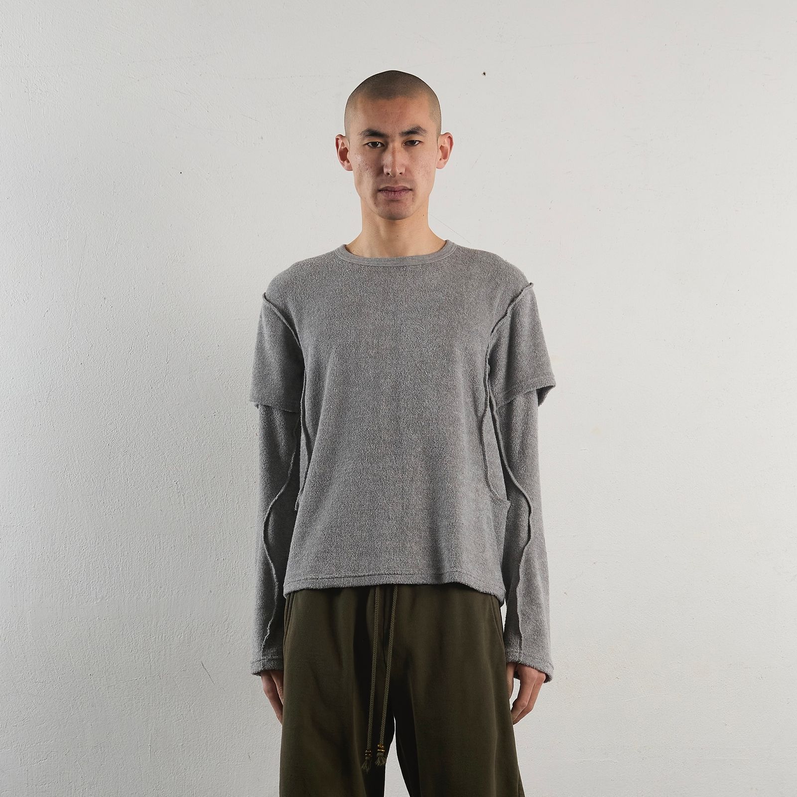 NVRFRGT - 【残りわずか】Terry Double Layer Long Sleeve T-shirt