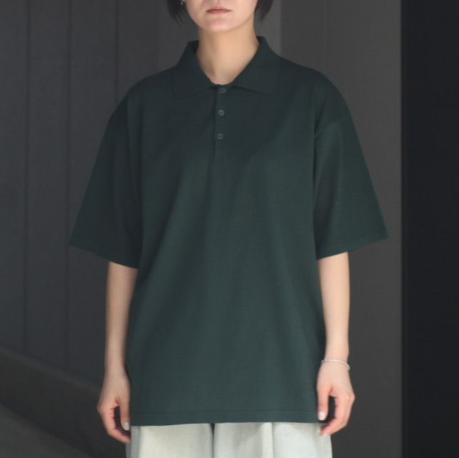 ATON - 【残り一点】Fresca Knit Crew Polo Knit | ACRMTSM ONLINE STORE