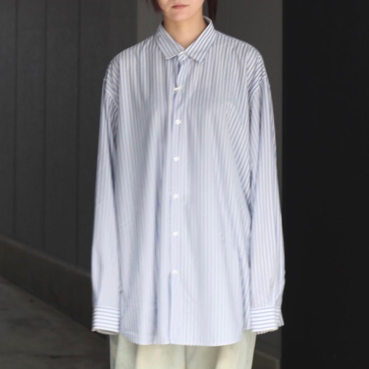 KANEMASA PHIL. - 【残りわずか】46G Atmosphere Stripe Shirt