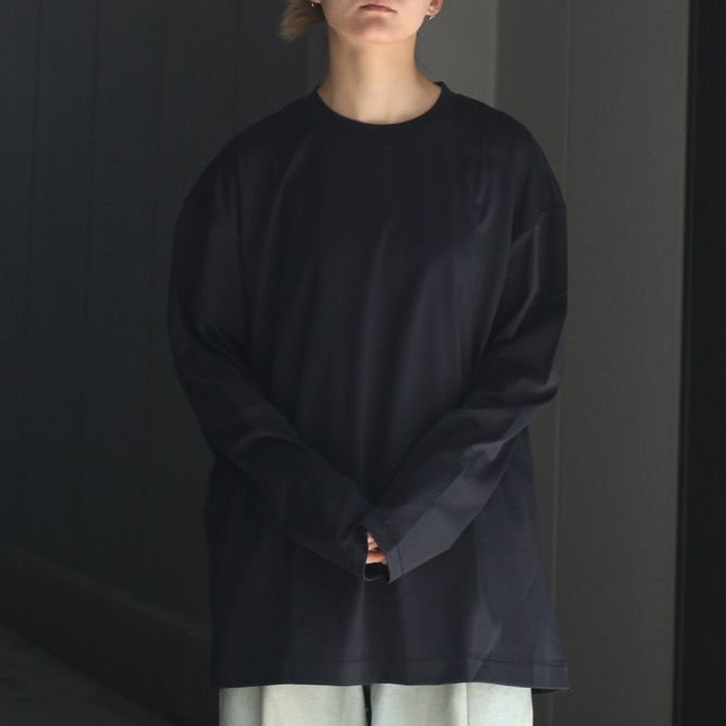 ATON - 【残り一点】Suvin60/2 Oversized Long-Sleeve T-shirt