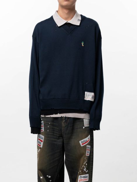 Maison MIHARA YASUHIRO - トリプルレイヤードニットプルオーバー