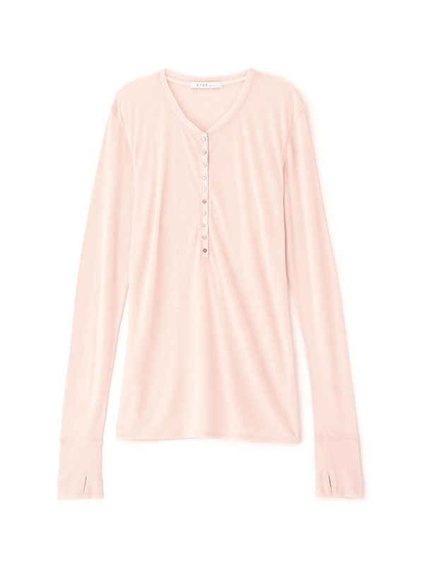 ETRE TOKYO - ウールフライスヘンリーネックプルオーバー（PINK