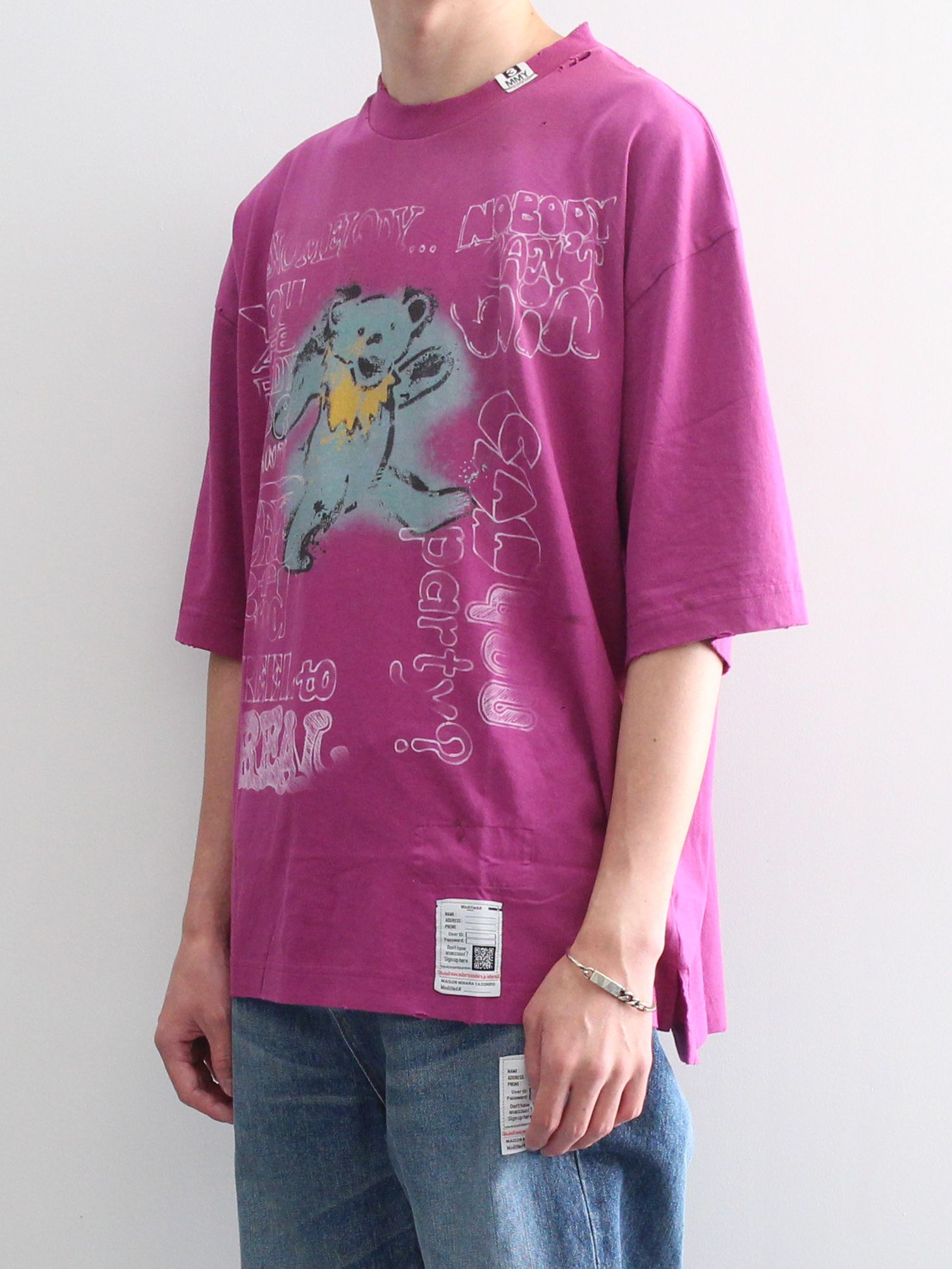 Maison MIHARA YASUHIRO - ディストレストTシャツ - Distressed T