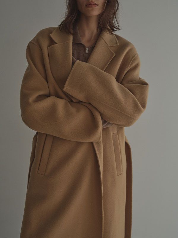 ETRE TOKYO - メルトンロングリバーコート (CAMEL) | ADDICT WEB SHOP