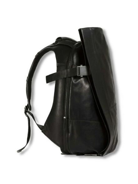 cote&ciel - ISAR M ALIAS COWHIDE LEATHER - Agate Black - レザー